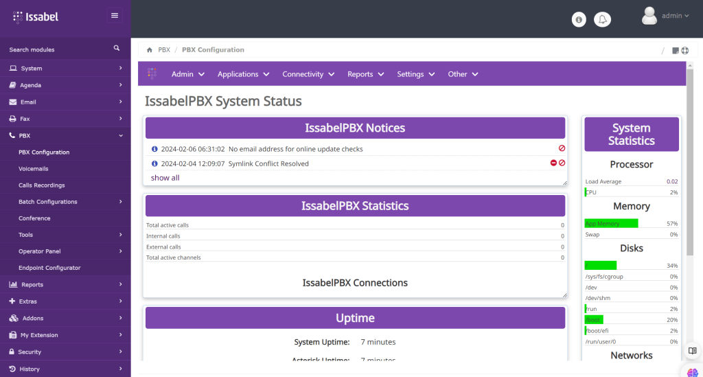 باز طراحی PBX Configuration در ایزابل 5