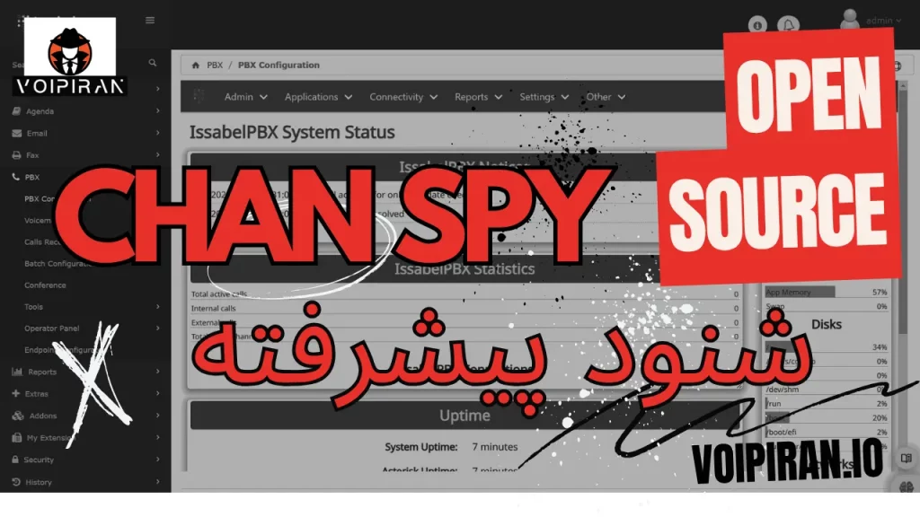 شنود پیشرفته در ایزابل و FreePBX با ماژول ChanSpy Pro — محصولی رایگان از VOIPIRAN