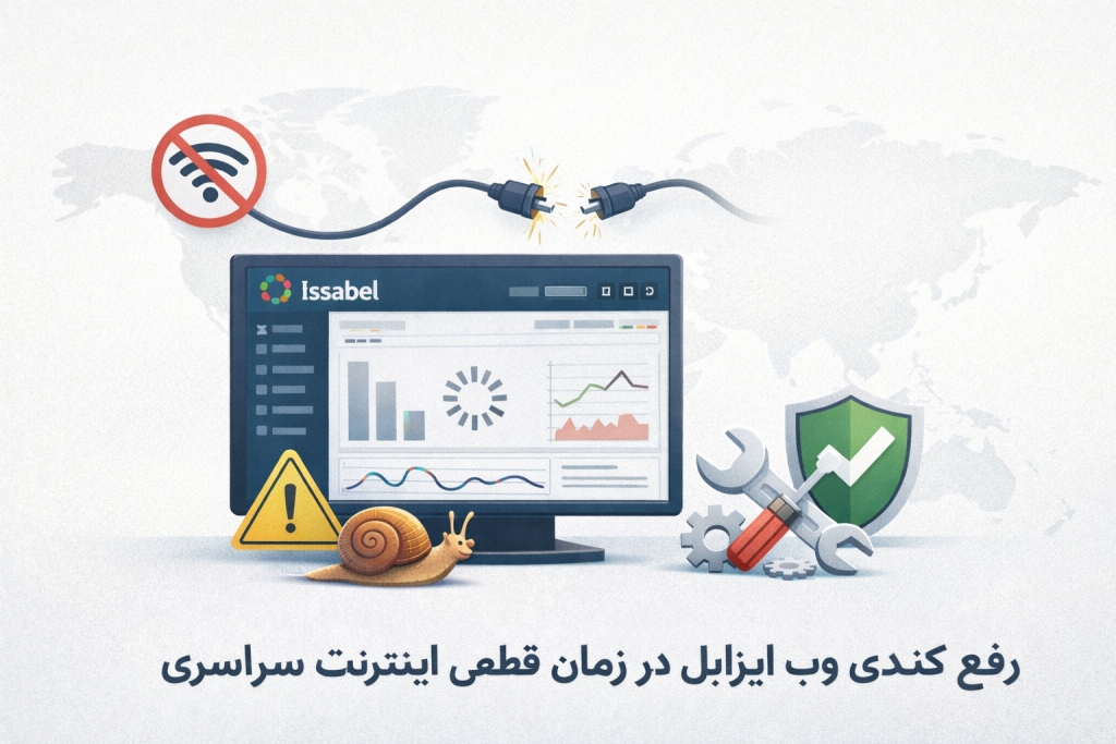 رفع کندی محیط وب ایزابل در زمان قطعی اینترنت بین الملل | راه حل‌های فنی و کاربردی